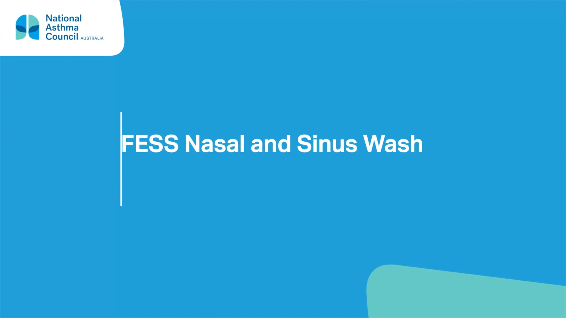 FESS – How to Use Nasal Wash